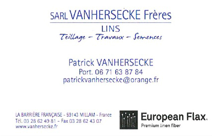 VANHERSECKE Lins Teillage Travaux Semences